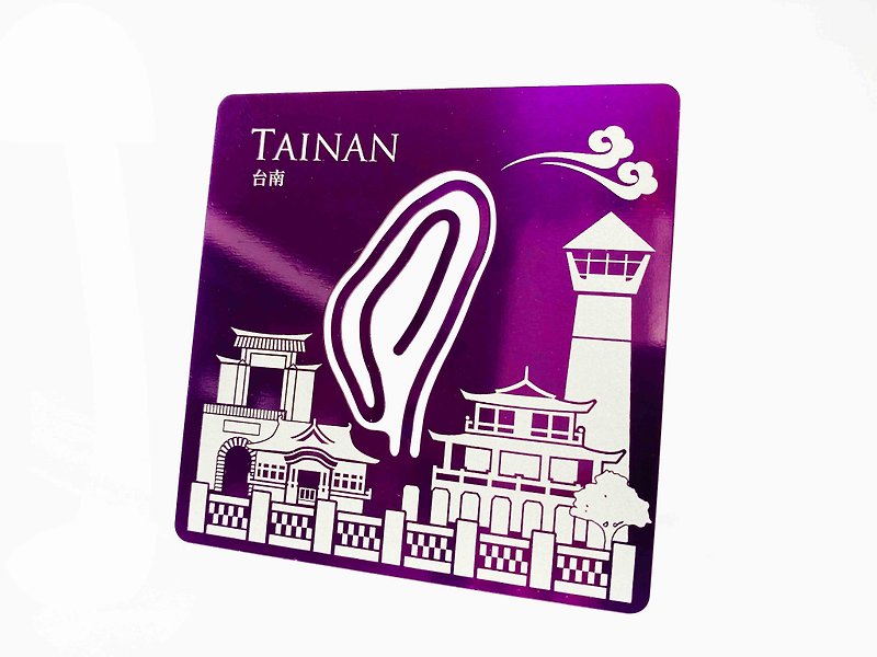 Taiwan Card Clip_Tainan_ purple - ที่ตั้งบัตร - สแตนเลส สีม่วง