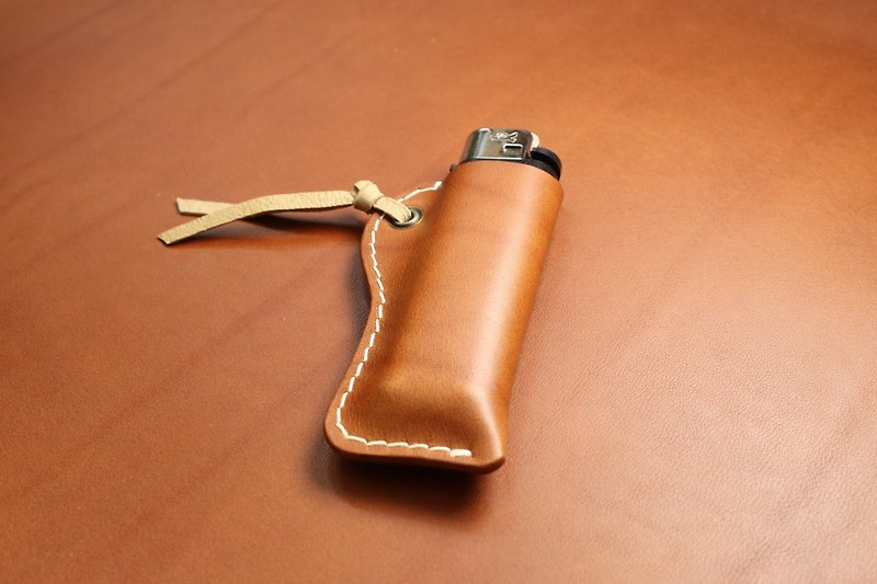 Leather lighter holster (without lighter) - Keychains - Genuine Leather 