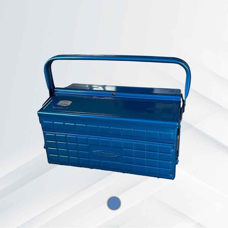 Japan TOYO steel double-layer portable two-section storage box GL-350 - ชั้นวาง/ตะกร้า - โลหะ สีน้ำเงิน