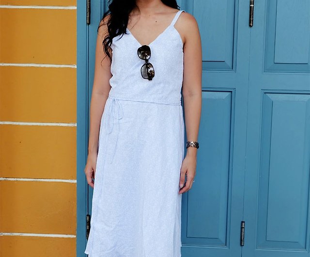 Baela Linen Dress - Sleeveless Linen