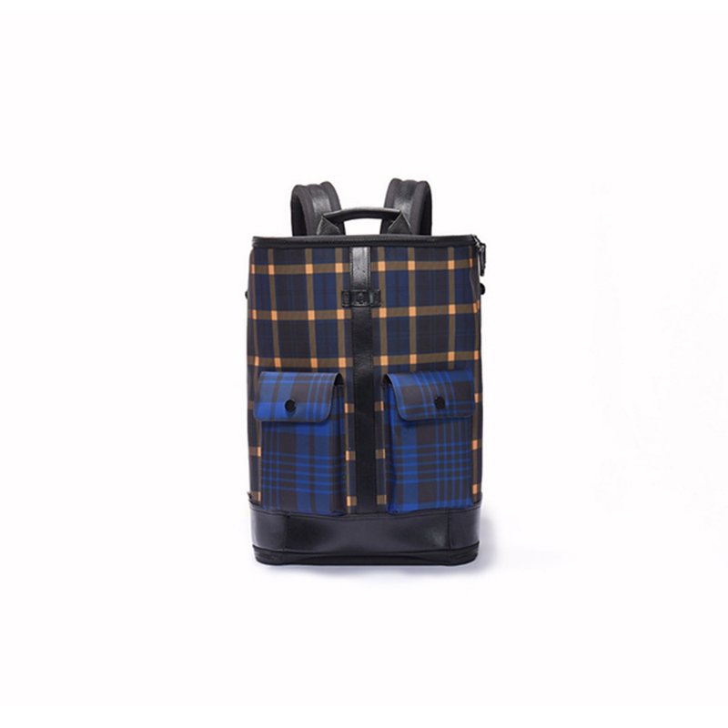 FREQUENT FLYER Captain Backpack (XS)-Yellow and Blue Checked (Body Large Limited Home Delivery) - Backpacks - Other Man-Made Fibers Multicolor