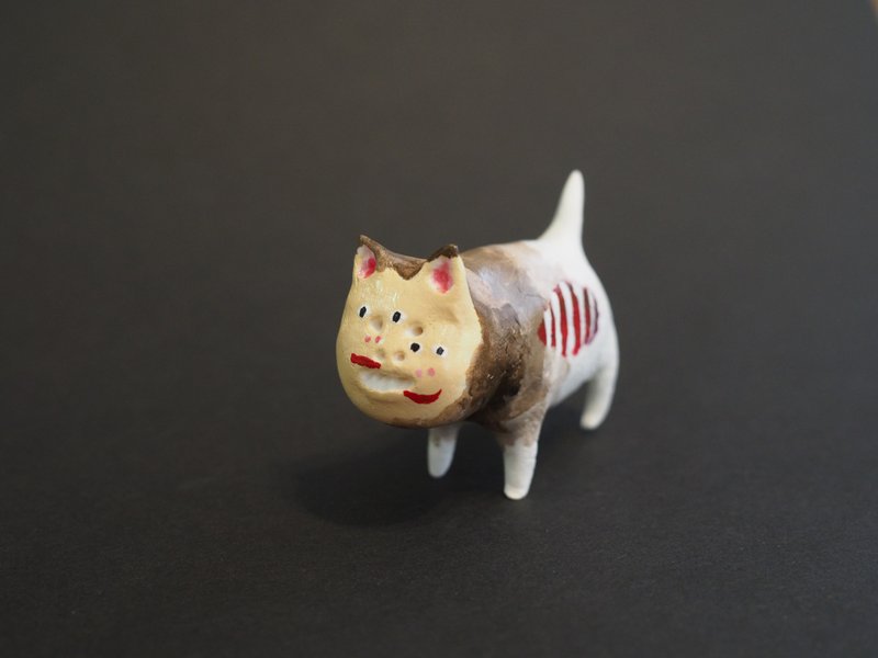Trick art dog - 擺飾/家飾品 - 黏土 白色