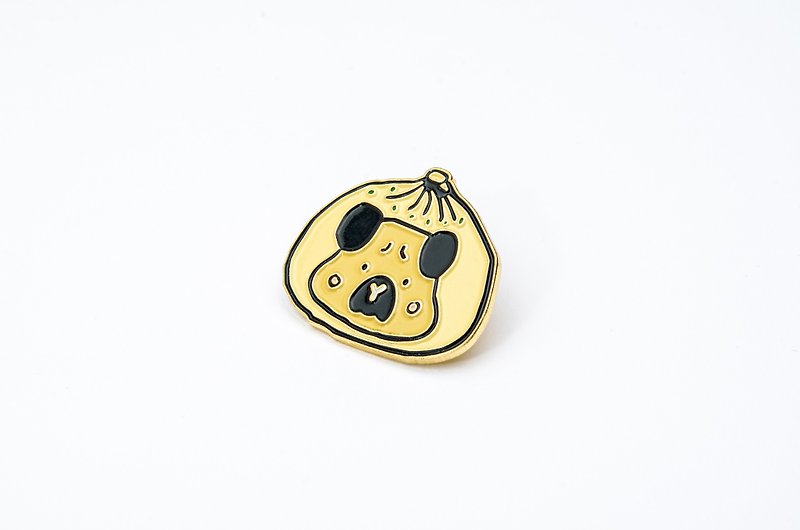 Hong Kong Special Snacks Starling Badge (Fried Buns) - Badges & Pins - Aluminum Alloy Gold