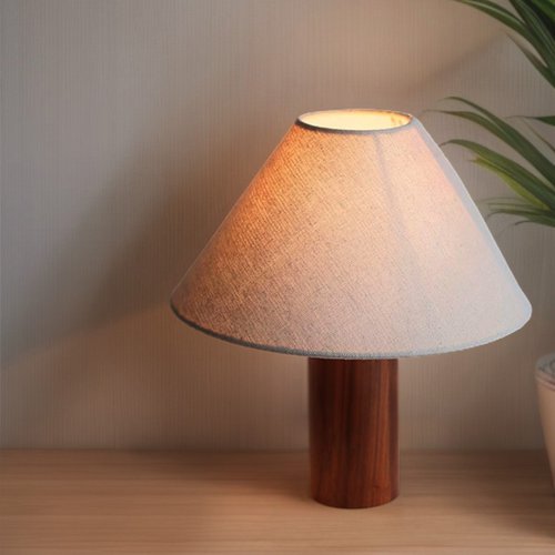 大正レトロ 洋風 北米産ブラックウォールナット テーブルランプ 木職人