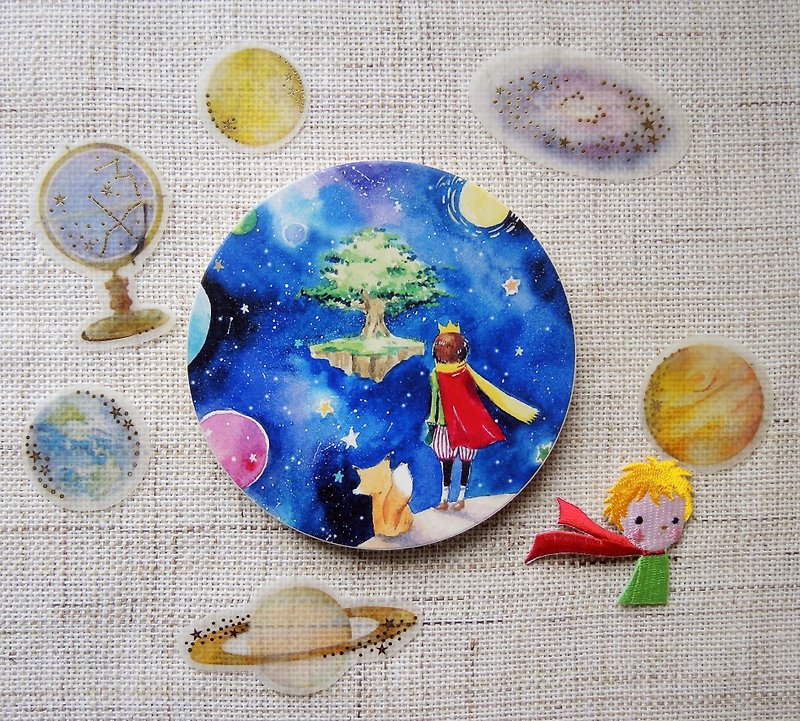 Little Prince absorbent ceramic coaster - Coasters - Pottery 