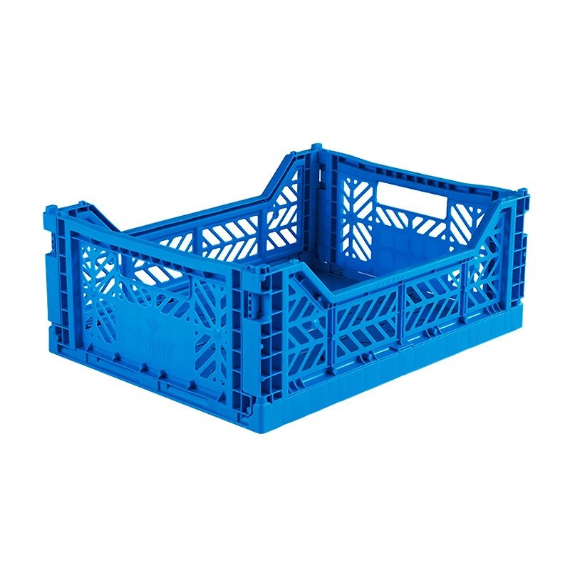 Turkey Aykasa Folding Storage Basket (M)-Hero Blue - กล่องเก็บของ - พลาสติก 