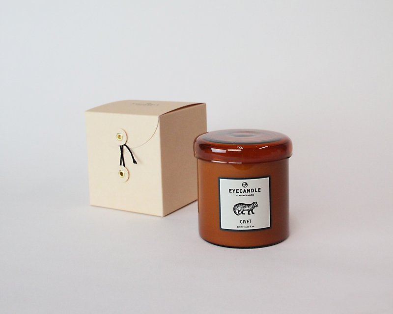 CIVET Amber Jar Candle - 330ml - Candles & Candle Holders - Wax 