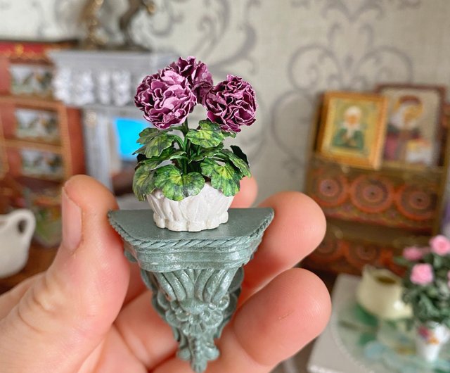 鉢植えのガーデニア。人形のミニチュア。 1:12。 - ショップ