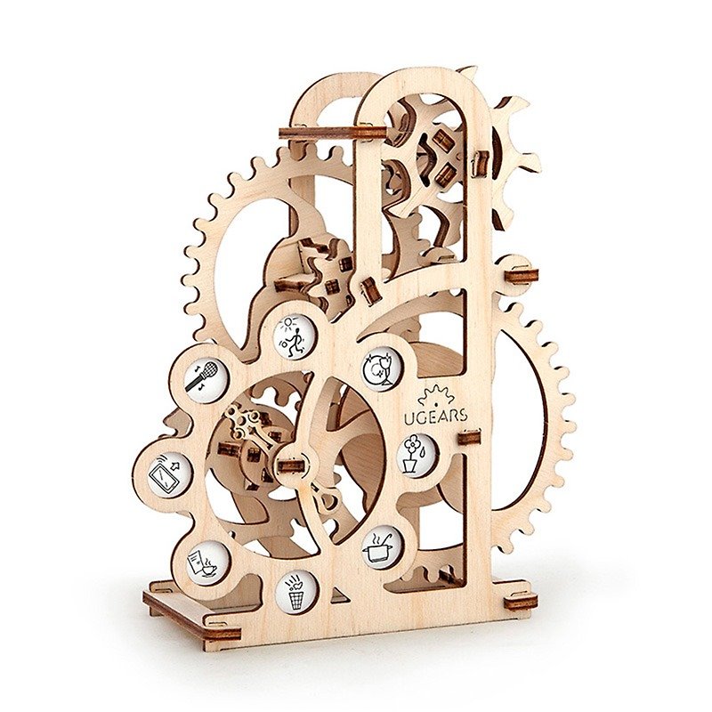 /Ugears/ Ukrainian wooden model lucky wheel Dynamometer - บอร์ดเกม - ไม้ 