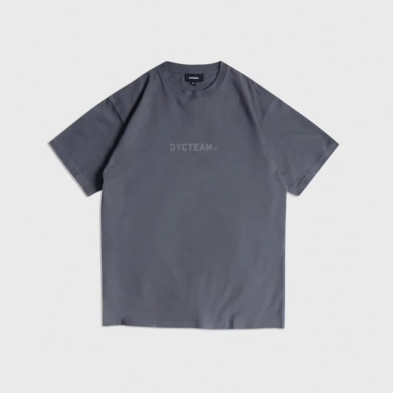 DYCTEAM - 3M LOGO Tee (denim gray) - 男 T 恤 - 棉．麻 灰色