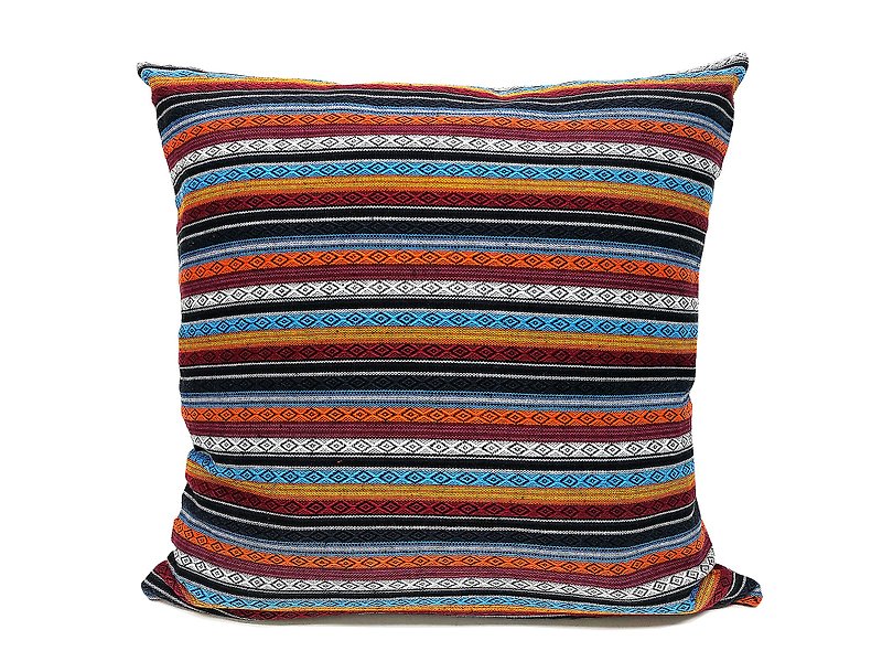 Woven Cotton Pillow cases Handmade Decorative Pillow Covers Tribal pillow - Pillows & Cushions - Cotton & Hemp Multicolor