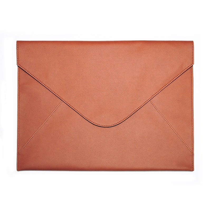 Bellagenda 13 inch tablet Bag, Document Envelope, Sleeve Notebook Case Brown - Laptop Bags - Faux Leather Brown