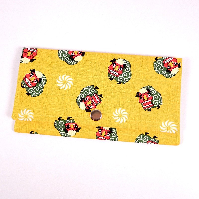 Passbook red envelopes of cash pouch - beast (yellow) - Wallets - Cotton & Hemp Yellow