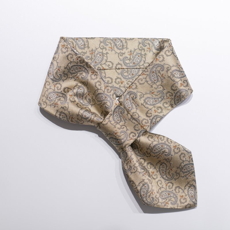 aileron tie - 領帶/領帶夾 - 絲．絹 金色