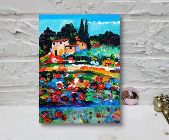 一点物】『 エモーショナル 』油絵 F3号 油彩 油画 絵画
