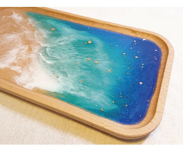 Ocean Waves Resin Wood Board 】 - Shop cplus-resinart Serving Trays & Cutting  Boards - Pinkoi