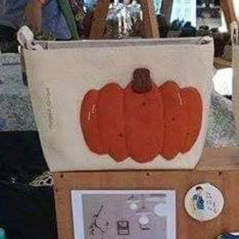 Orange Pumpkin Crossbody Bag - Messenger Bags & Sling Bags - Cotton & Hemp Orange