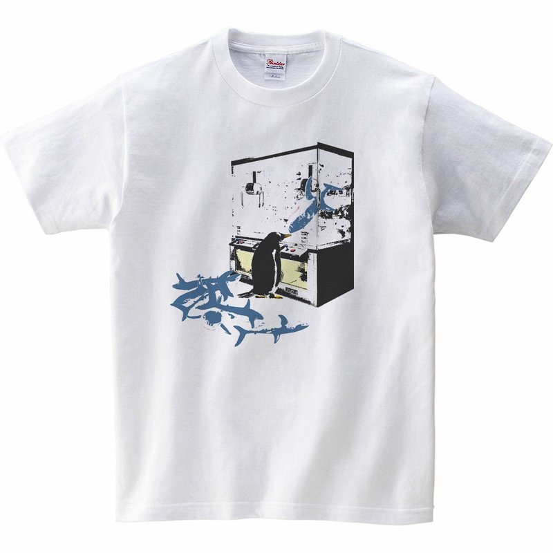 Kids T-shirt / Buy-out penguin - Tops & T-Shirts - Cotton & Hemp White