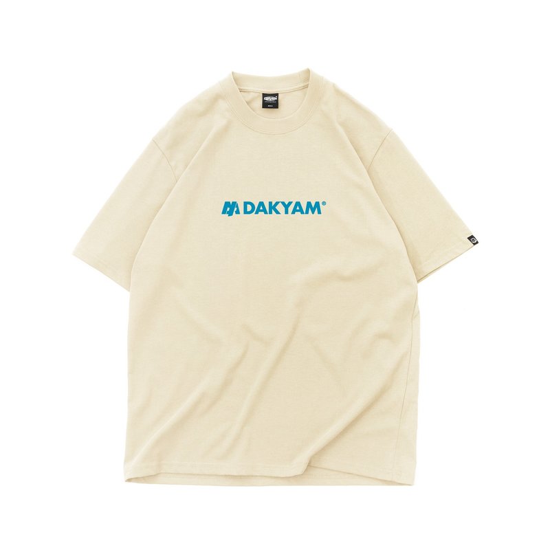 DAKYAM Brand Basic Logo 發泡漿品牌LOGO印花基礎款短袖T恤 - 男 T 恤 - 棉．麻 