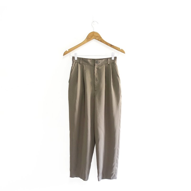 │Slowly│ vintage pants 16│vintage. Retro. Literature. Made in Japan - Women's Pants - Polyester Multicolor