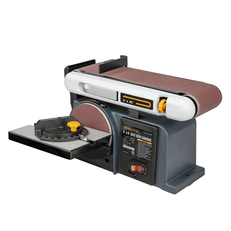 POWERTEC Woodworking Belt Disc Sander 4 inch x 6 inch (BD4600) - Other - Other Materials 