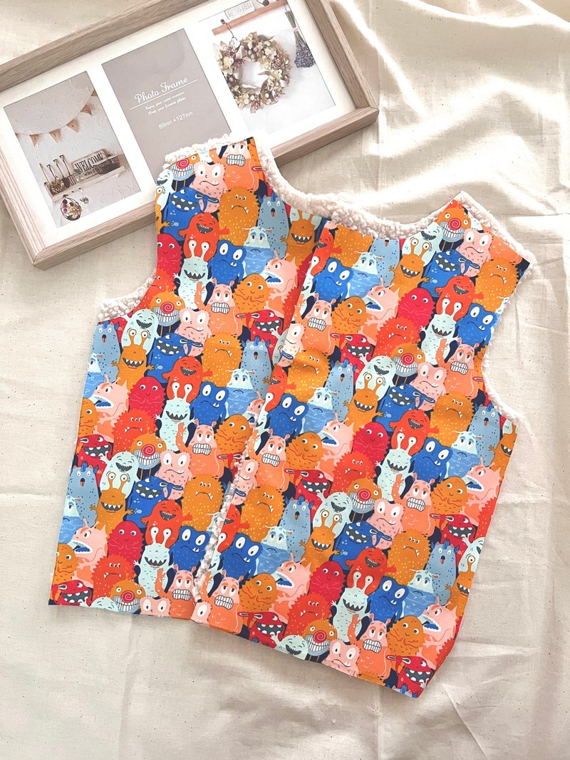 [Little boys’ colors are continuously updated] Lamb’s wool thermal vest material bag baby vest birthday gift - Tops & T-Shirts - Cotton & Hemp Multicolor