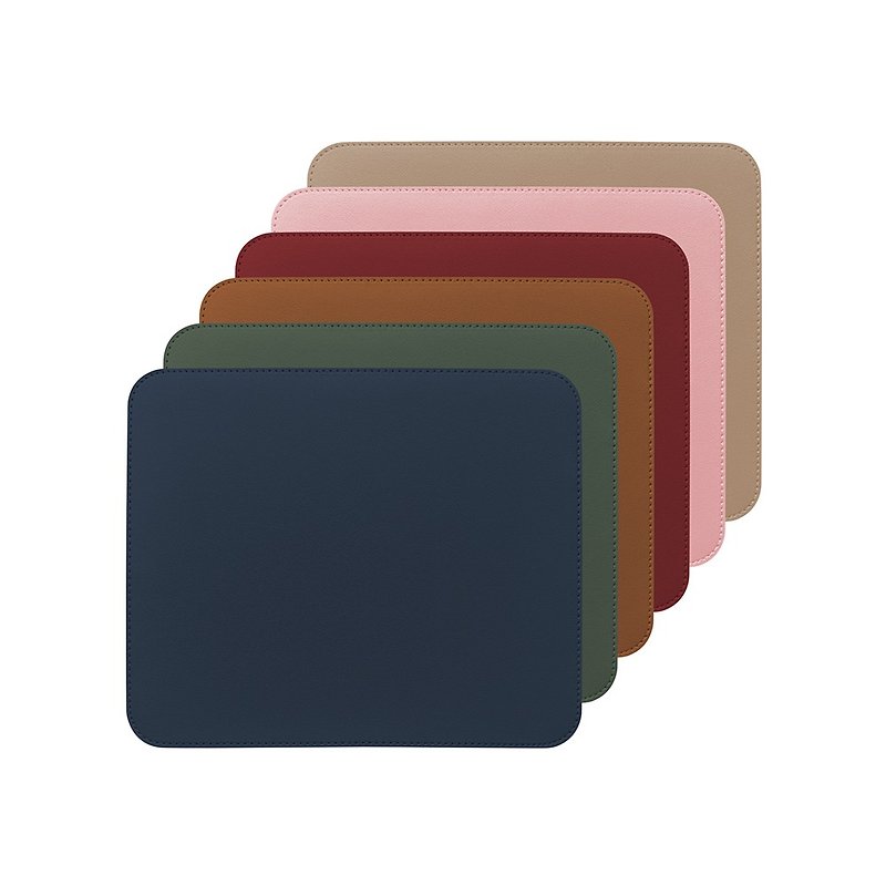 Faux Leather Mouse Pads Multicolor - [Send take-up device] ENABLE two-color leather large-size desk pad / mouse pad / placemat 25x30
