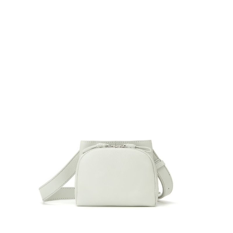 Sora dual-purpose crossbody bag S-elegant white - กระเป๋าแมสเซนเจอร์ - หนังแท้ ขาว