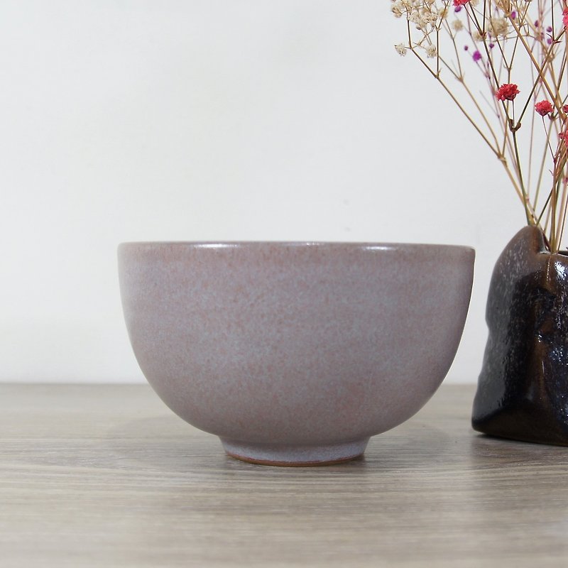 粉紫碗,飯碗,茶碗-容量約350ml - 碗 - 陶 粉紅色