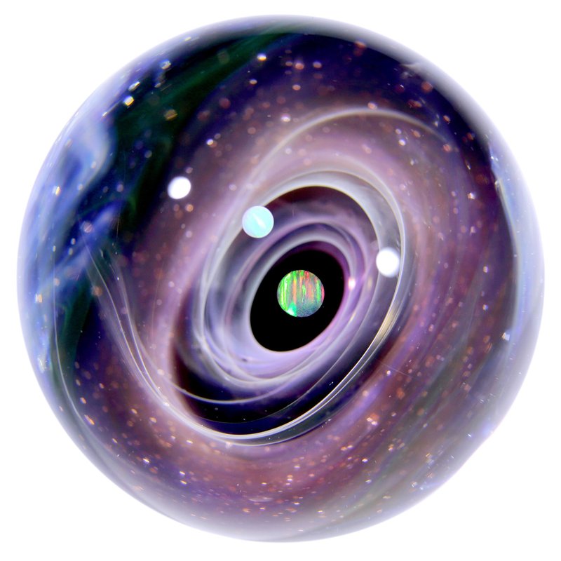 50mm 宇宙玻璃球擺設 no.M267 - 擺飾/家飾品 - 玻璃 紫色