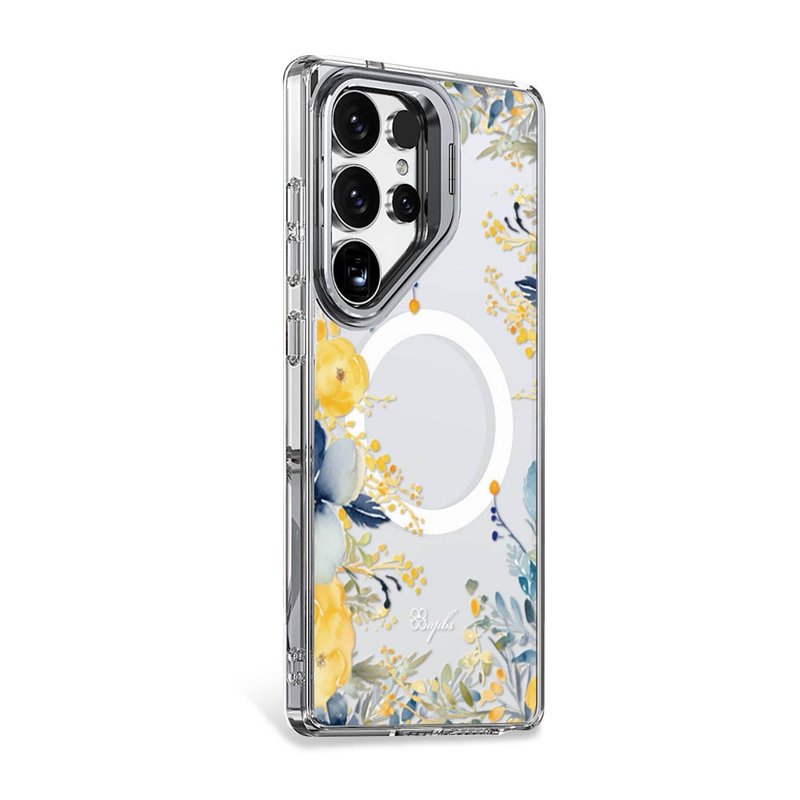 apbs Samsung S25/S24系列 防震雙料隱形立架磁吸手機殼-仲夏夢 - 手機殼/手機套 - 其他材質 多色