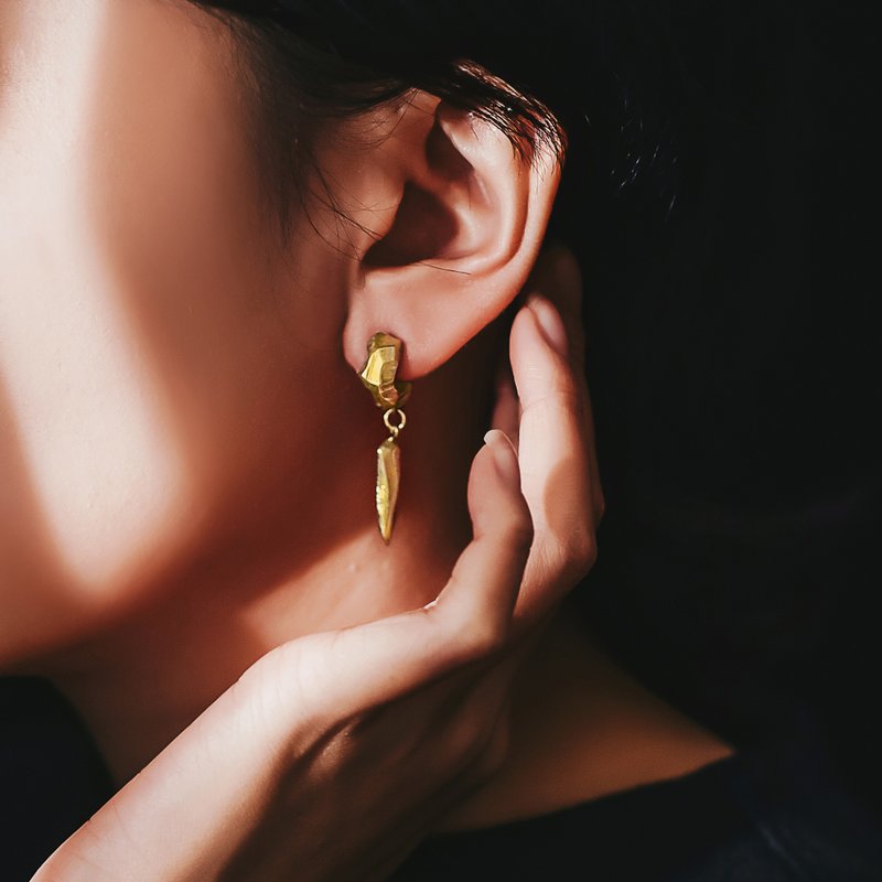 DATE. 09/04/21. Meteor - Lost Stars Drop Earrings (18K Gold Plated) - Earrings & Clip-ons - Sterling Silver Gold