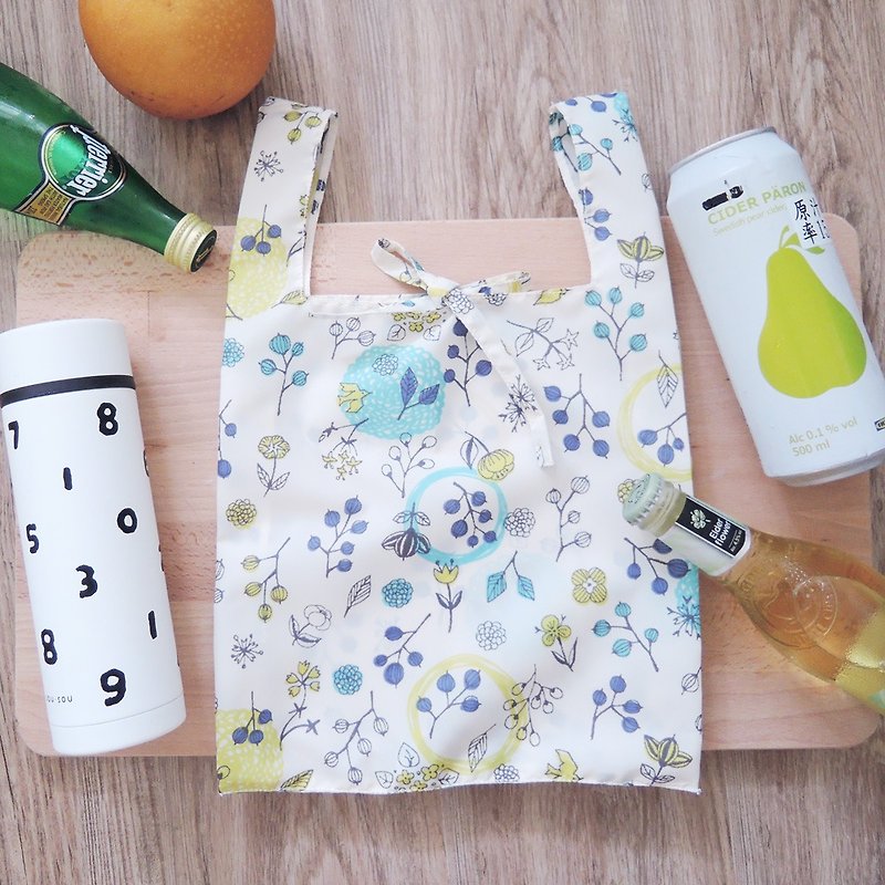 Green Bag - Flower & Birds - Handbags & Totes - Waterproof Material White