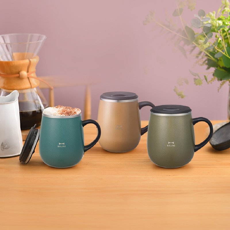 日本BRUNO 保溫馬克杯(附蓋) - 保溫瓶/保溫杯 - 不鏽鋼 多色