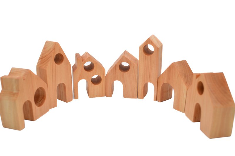 Mini wood house, Home decor, Wooden toys, Home sweet home, Organic toys - Kids' Toys - Wood Brown