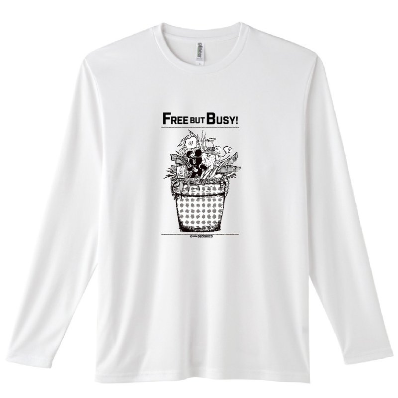 Long Sleeve Dry T-Shirt Flower Pot Exploration - Unisex Hoodies & T-Shirts - Polyester White