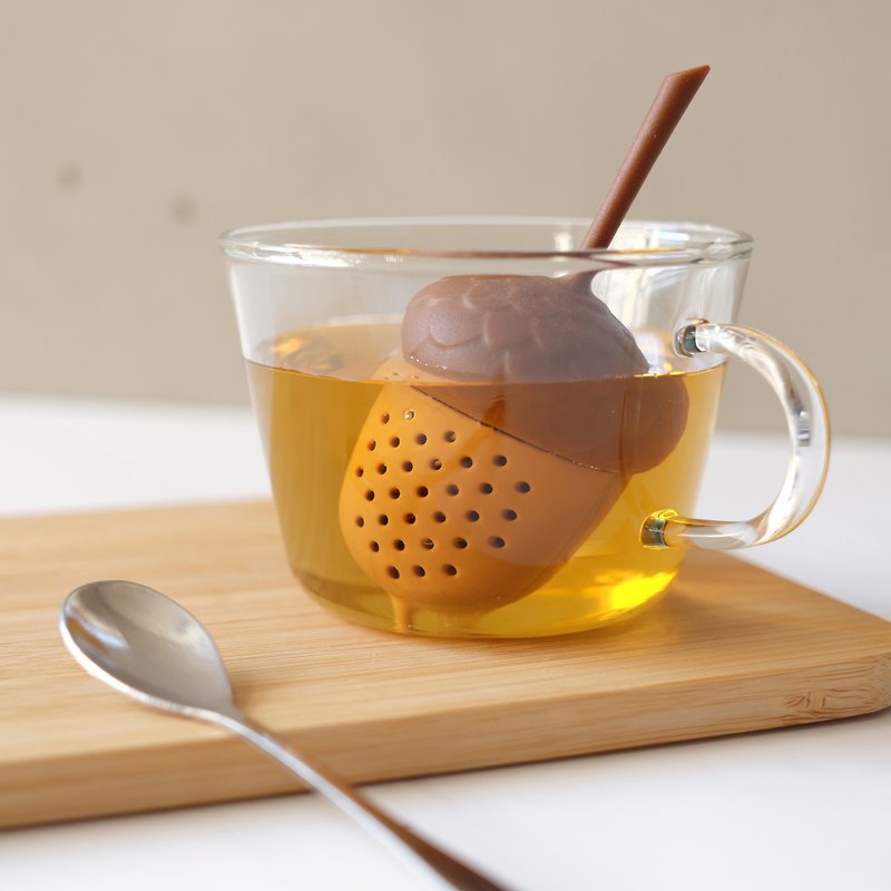 Acorn Tea Infuser │ tea set / tea leaves - Teapots & Teacups - Plastic Brown
