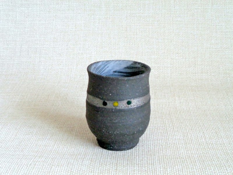 湯のみ 銀彩a - 茶壺/茶杯/茶具 - 陶 灰色