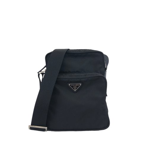 PRADA トライアングルロゴ ミニバッグ PRADA プラダ トライアングルロゴ ナイロン×サフィアーノレザー