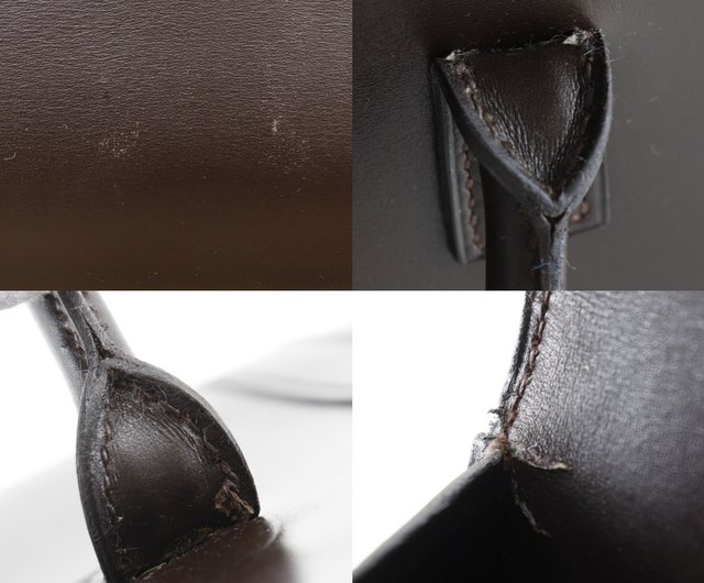 日本直送】エルメス HERMES ドラッグ30 ハンドバッグ ボックスカーフ