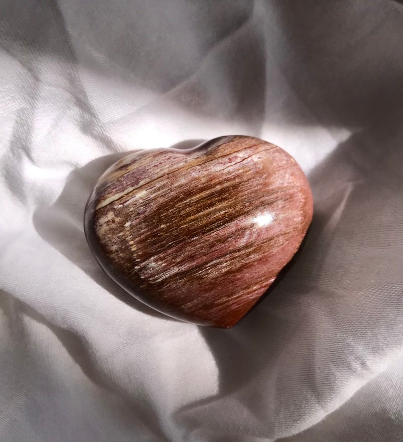 大自然的素描 木化石 樹化玉 心型水晶 天然原石 crystal 擺設 - 擺飾/家飾品 - 水晶 多色