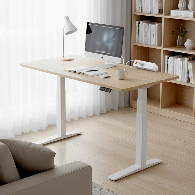 【全配版】Flexispot | 磁吸式電動升降桌 140x70 cm - 餐桌/書桌 - 木頭 