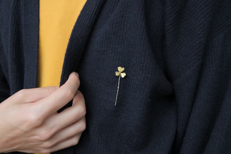 Lucky Series | The Luckiest Bronze Brooch - เข็มกลัด - ทองแดงทองเหลือง สีทอง