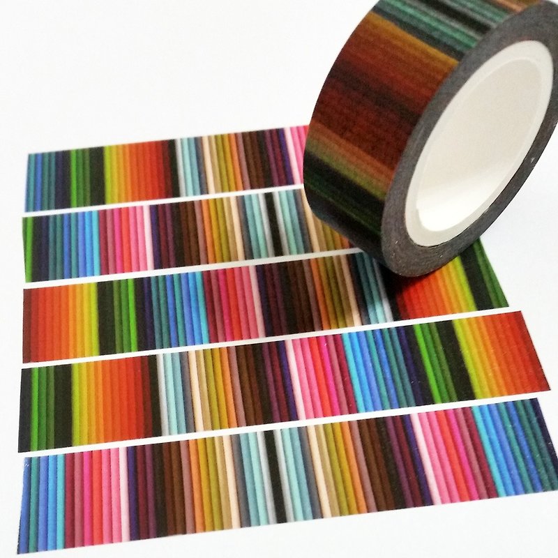 Masking Tape Color Pencils - Washi Tape - Paper 