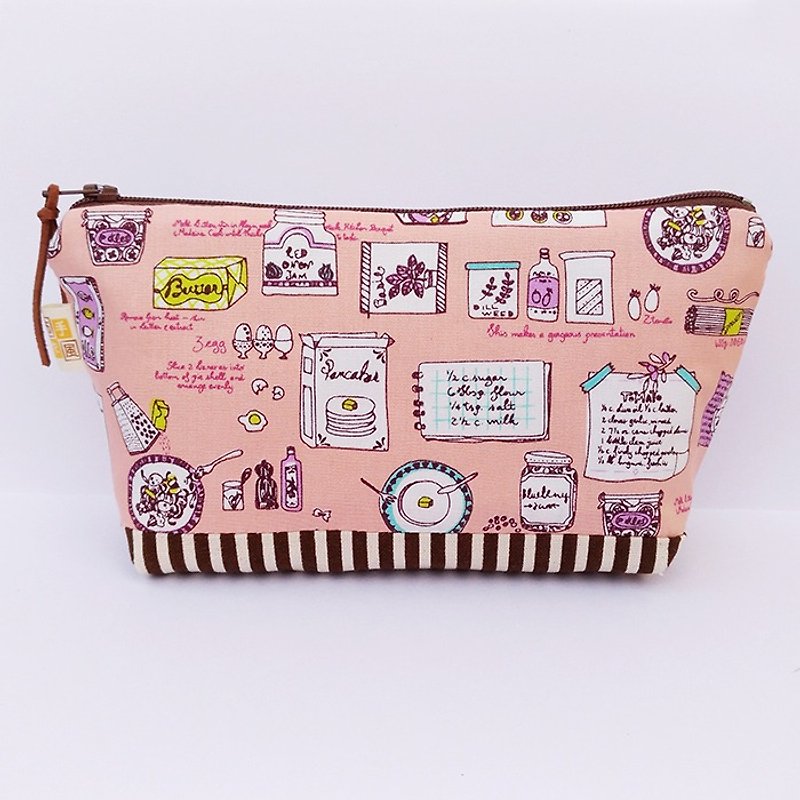 Large romantic food storage pouch _ powder / large bag bag debris bag - Pencil Cases - Cotton & Hemp Pink