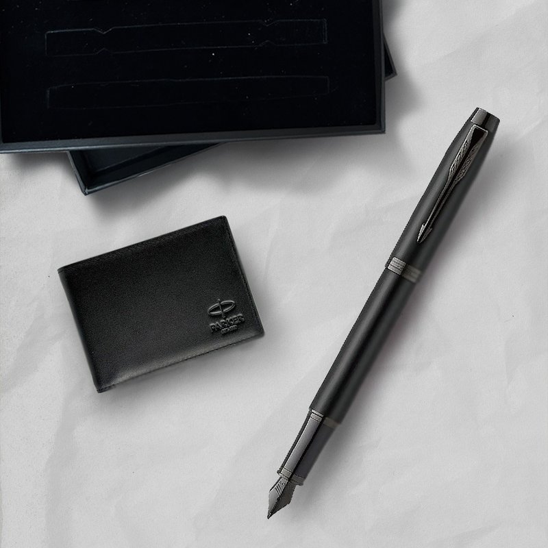 Parker 派克 新IM 特別款理性黑鋼筆  免費刻字 - 鋼筆 - 其他金屬 黑色