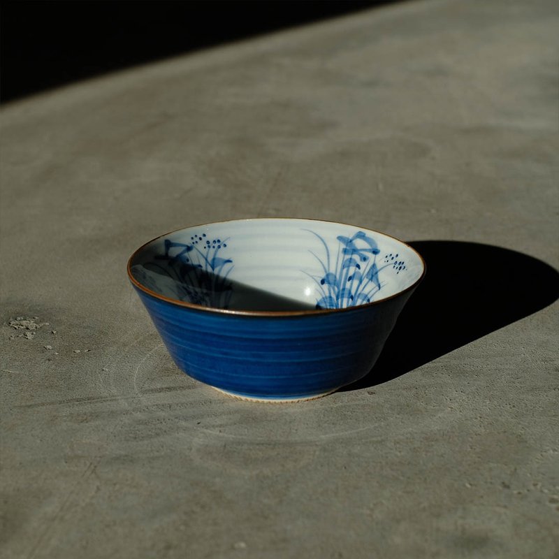 【日本古美術】霽藍釉 秋草紋 煎茶杯 - 茶壺/茶杯/茶具 - 瓷 