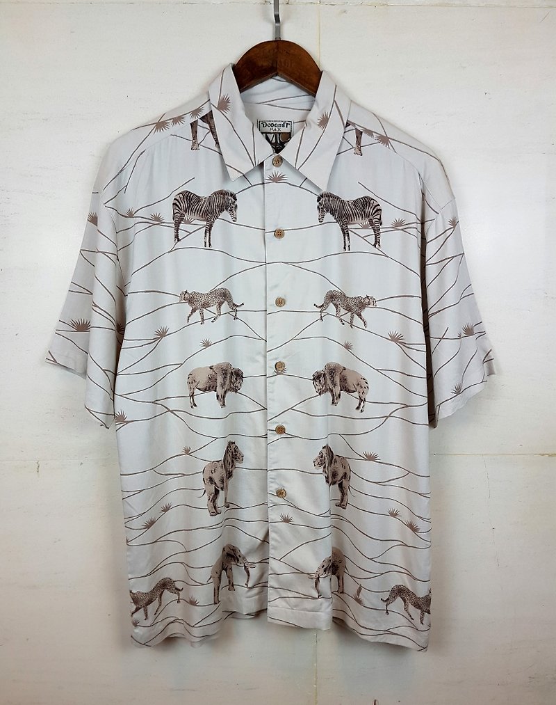 Little turtle Gege Japan - prairie party vintage shirt vintage - เสื้อเชิ้ตผู้ชาย - วัสดุอื่นๆ 