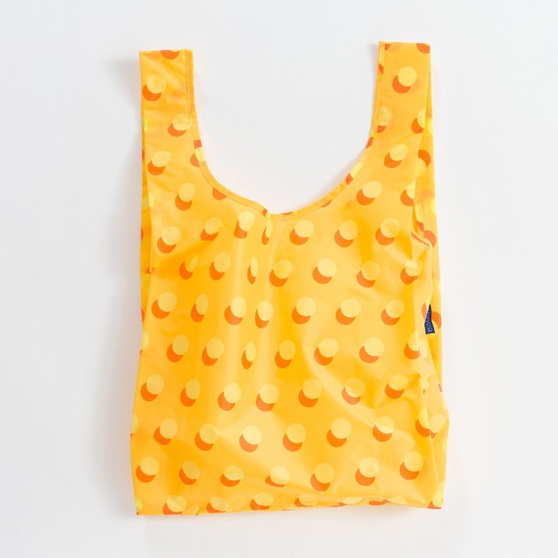 【絕版印花】BAGGU環保收納購物袋- 黃底波點 - 手袋/手提袋 - 防水材質 黃色