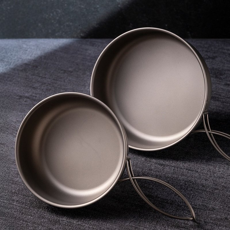 【Refine】Pure titanium multifunctional bowl and pot - Camping Gear & Picnic Sets - Other Metals Silver